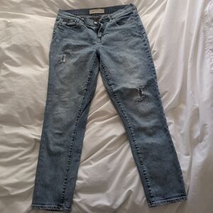 GAP Blue Skinny Jeans with Lived-In Look